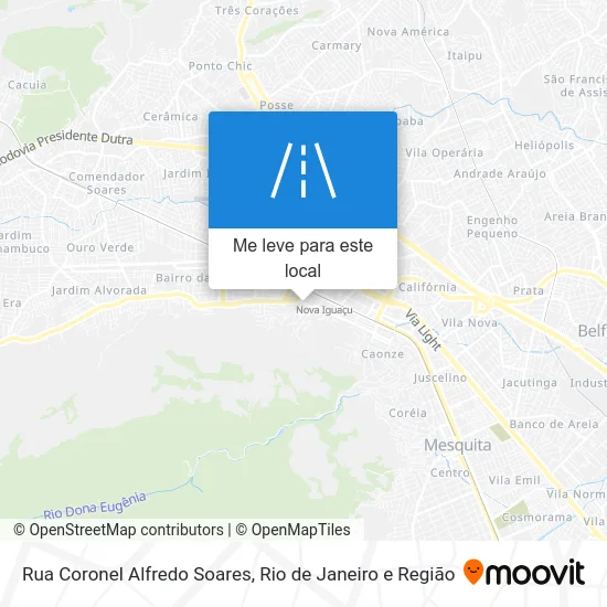 Rua Coronel Alfredo Soares mapa