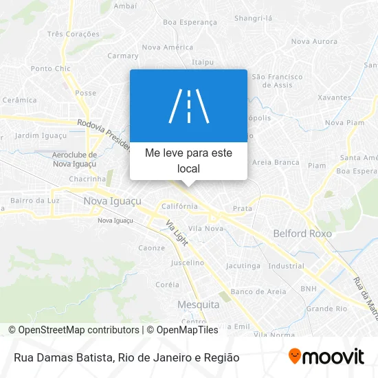Rua Damas Batista mapa