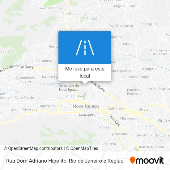 Rua Dom Adriano Hipolito mapa