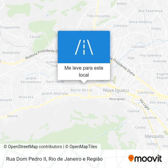 Rua Dom Pedro II mapa