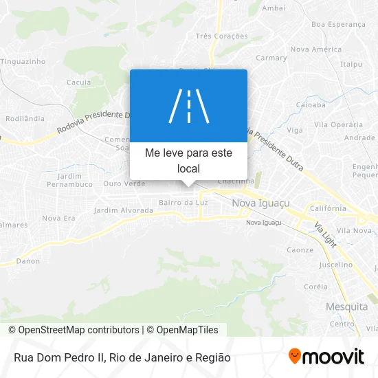 Rua Dom Pedro II mapa