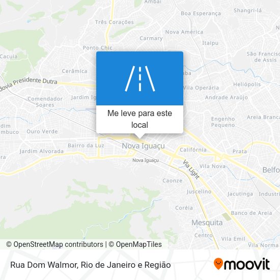 Rua Dom Walmor mapa