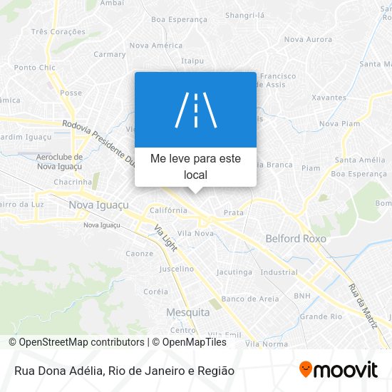 Rua Dona Adélia mapa