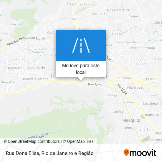 Rua Dona Elisa mapa