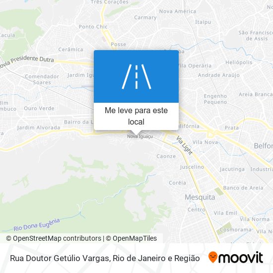 Rua Doutor Getúlio Vargas mapa