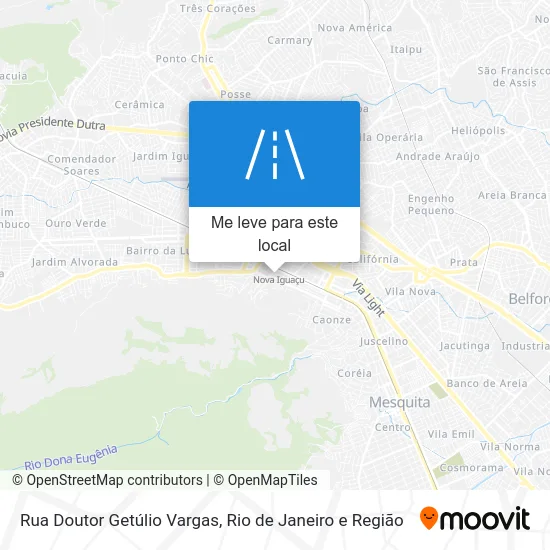 Rua Doutor Getúlio Vargas mapa