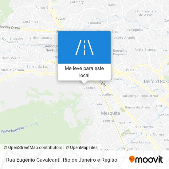 Rua Eugênio Cavalcanti mapa