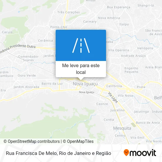 Rua Francisca De Melo mapa