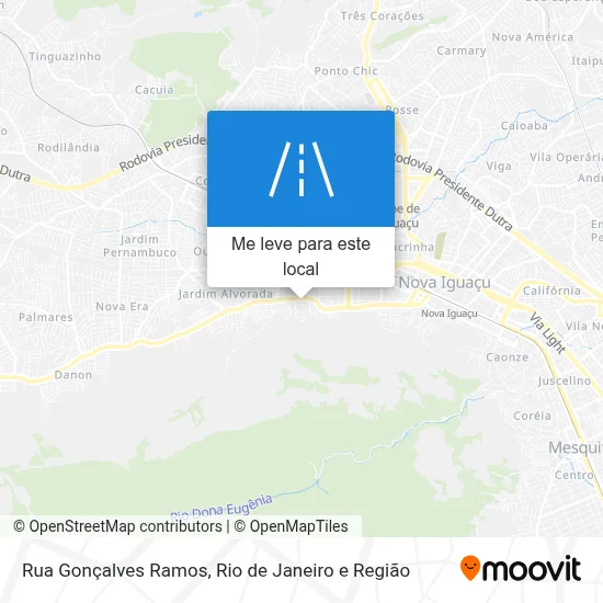 Rua Gonçalves Ramos mapa