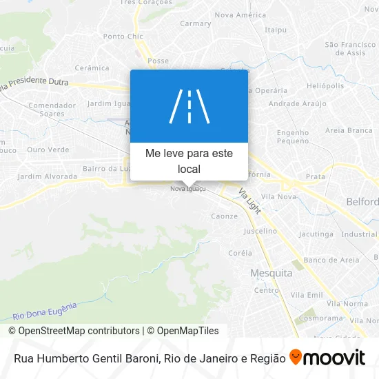 Rua Humberto Gentil Baroni mapa