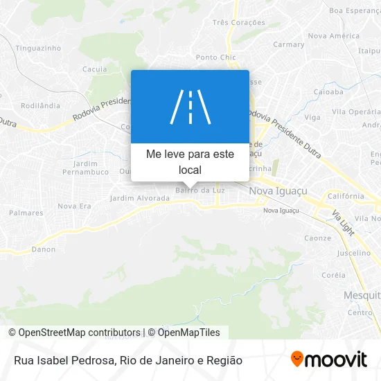 Rua Isabel Pedrosa mapa