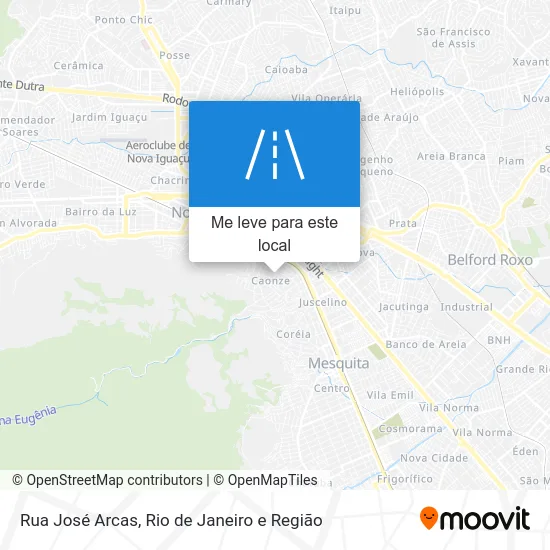 Rua José Arcas mapa