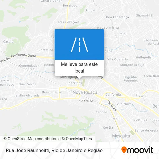 Rua José Raunheitti mapa