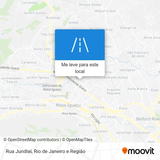 Rua Jundiaí mapa