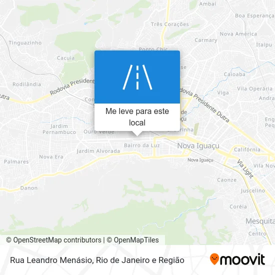 Rua Leandro Menásio mapa