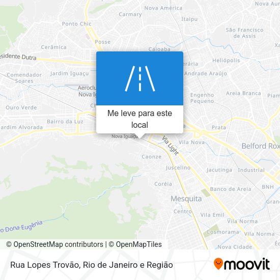 Rua Lopes Trovão mapa