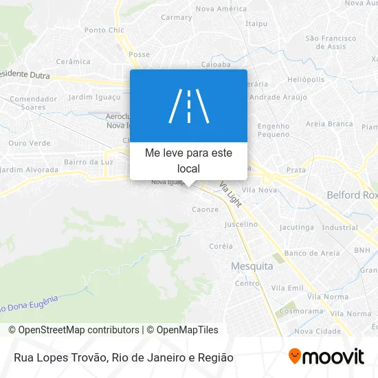 Rua Lopes Trovão mapa