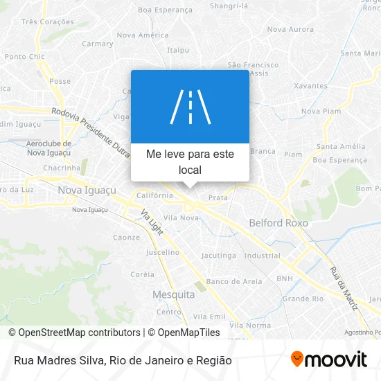 Rua Madres Silva mapa
