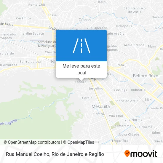 Rua Manuel Coelho mapa