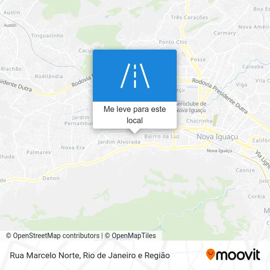 Rua Marcelo Norte mapa