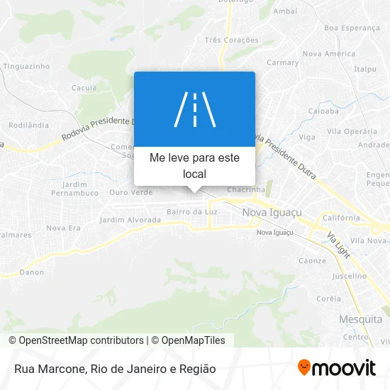 Rua Marcone mapa