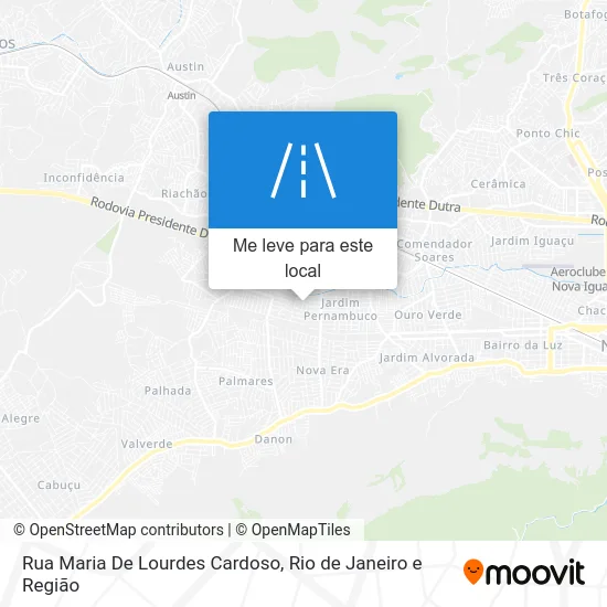 Rua Maria De Lourdes Cardoso mapa