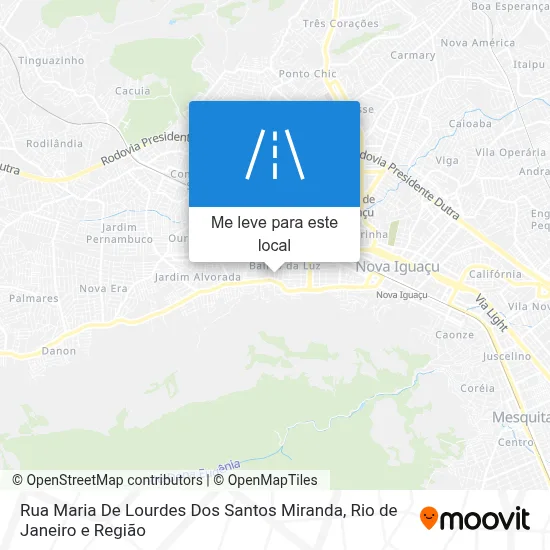 Rua Maria De Lourdes Dos Santos Miranda mapa