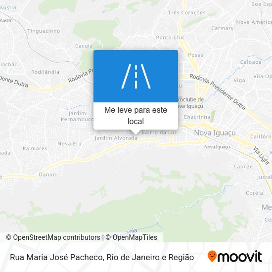 Rua Maria José Pacheco mapa
