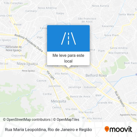 Rua Maria Leopoldina mapa