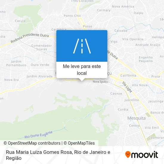 Rua Maria Luiza Gomes Rosa mapa