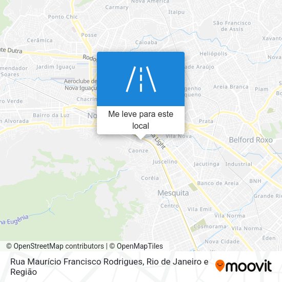 Rua Maurício Francisco Rodrigues mapa