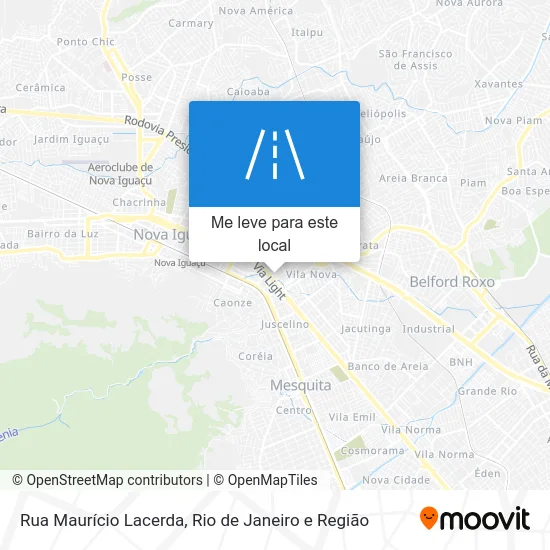 Rua Maurício Lacerda mapa