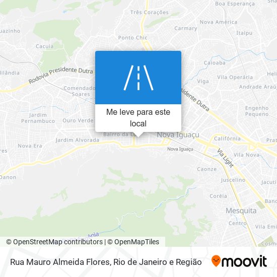 Rua Mauro Almeida Flores mapa