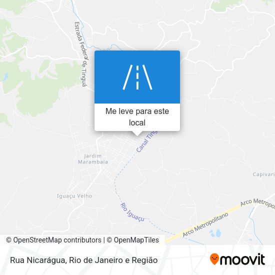 Rua Nicarágua mapa