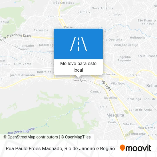 Rua Paulo Froés Machado mapa