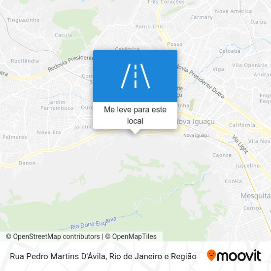 Rua Pedro Martins D'Ávila mapa