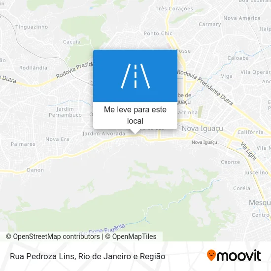 Rua Pedroza Lins mapa