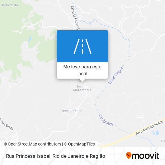 Rua Princesa Isabel mapa