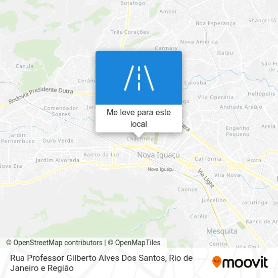 Rua Professor Gilberto Alves Dos Santos mapa