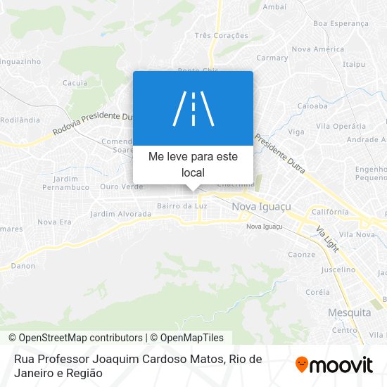 Rua Professor Joaquim Cardoso Matos mapa