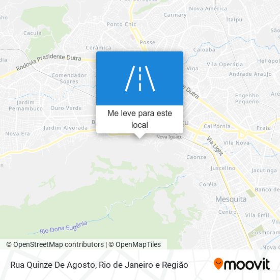 Rua Quinze De Agosto mapa