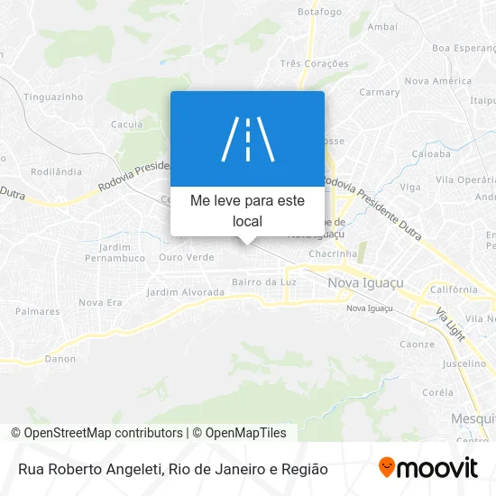 Rua Roberto Angeleti mapa