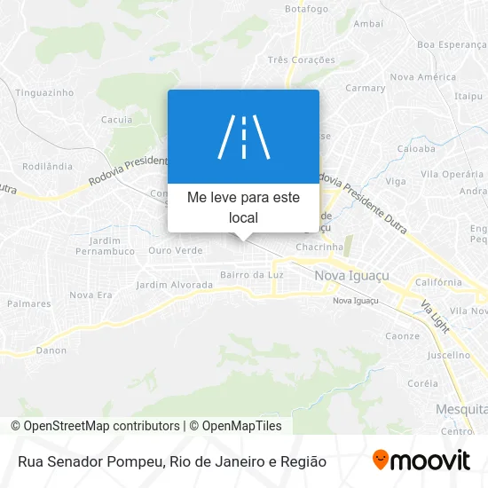 Rua Senador Pompeu mapa