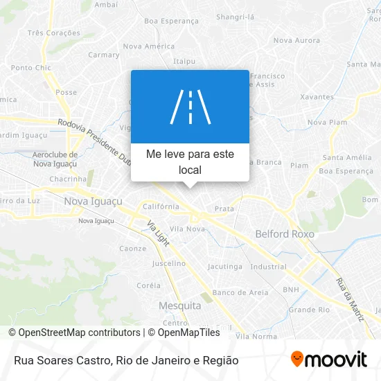 Rua Soares Castro mapa