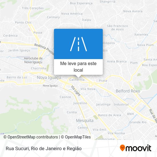 Rua Sucuri mapa