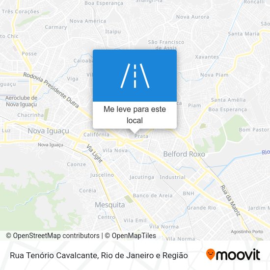 Rua Tenório Cavalcante mapa