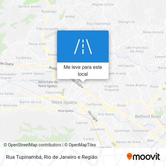 Rua Tupinambá mapa