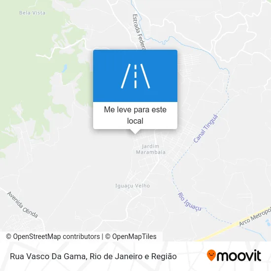 Rua Vasco Da Gama mapa