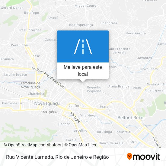 Rua Vicente Lamada mapa