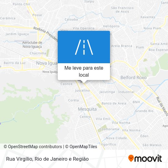 Rua Virgílio mapa